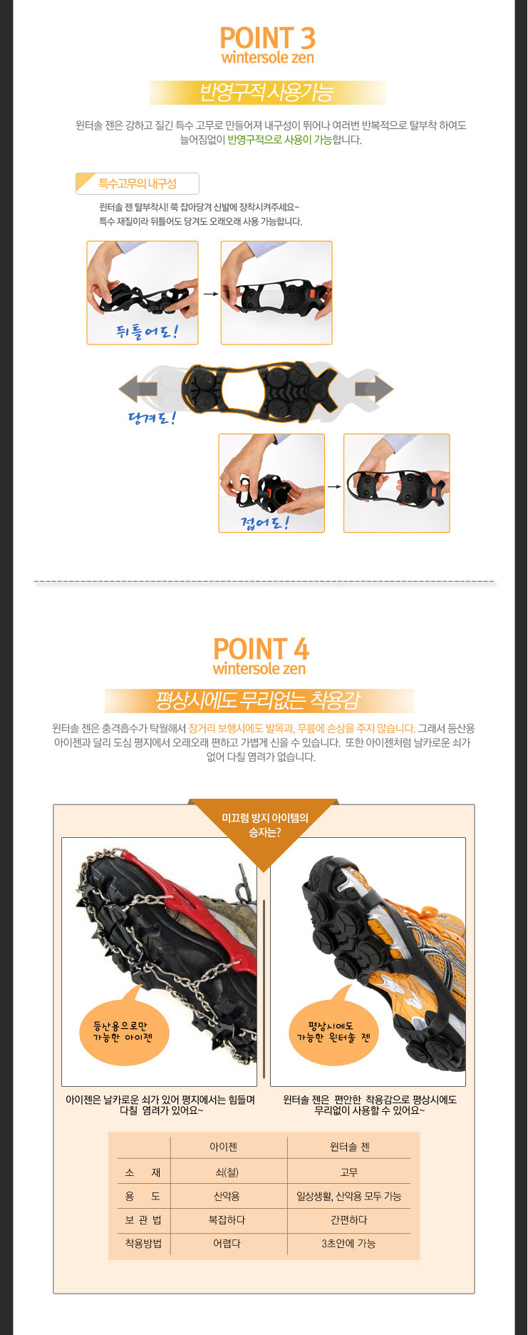 미끄럼방지덧신/고무아이젠 윈터솔젠